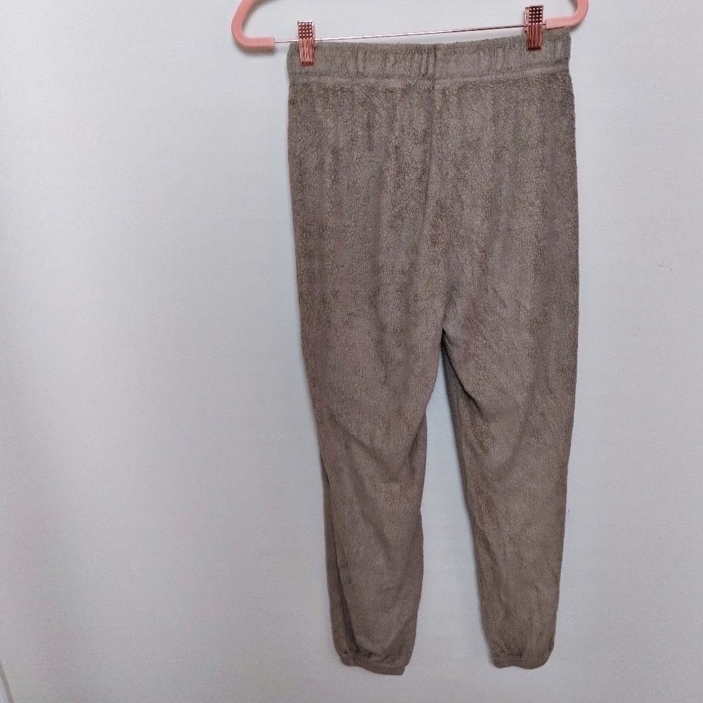 Aerie Cozy Good Vibes Brown Fleece Jogger Size XS - Picture 2 of 9